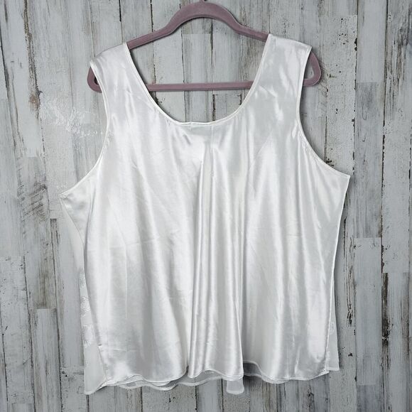 Cato Floral Mesh Tank Top White Size 26-28 - Picture 2 of 9